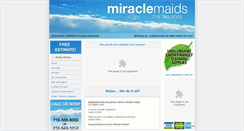 Desktop Screenshot of miraclemaidscleaning.com